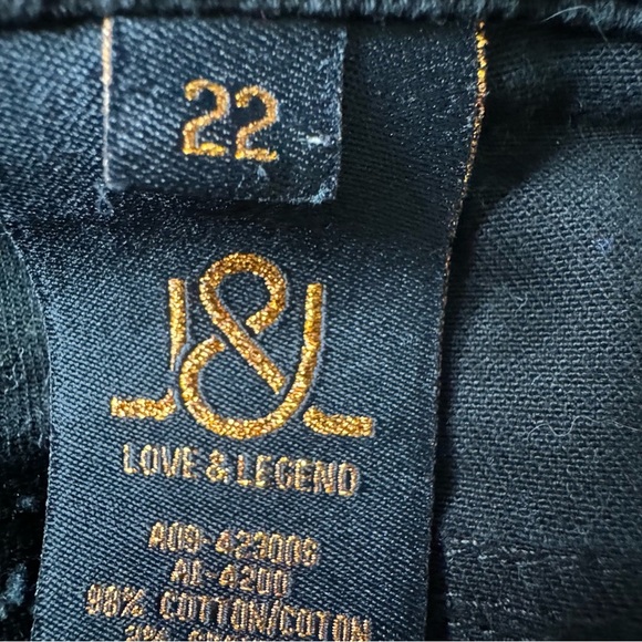 Addition Elle Love & Legend Black Straight Leg Jeans Size 22 - Picture 8 of 9